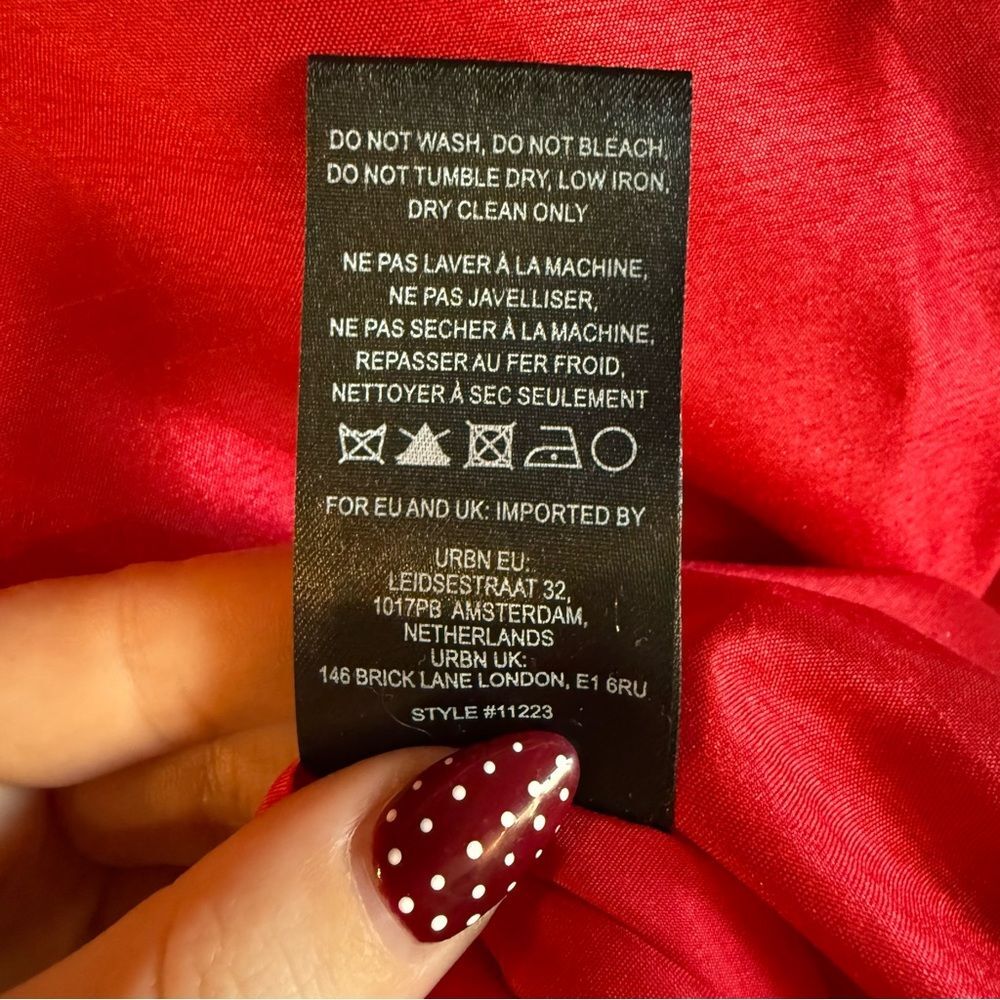 NWT Anthropologie Pink/Red Hutch Strapless Heart Maxi Dress - US 2P - Picture 8 of 12